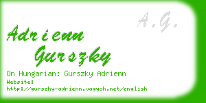 adrienn gurszky business card